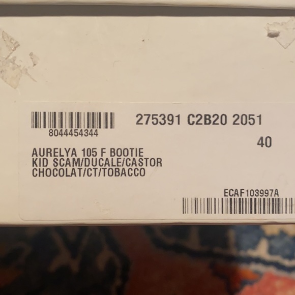 Luxurious brown suede boots, fur topped and alligator print leather heal. - Picture 13 of 13